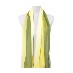 Two Tone Silky Long Scarf